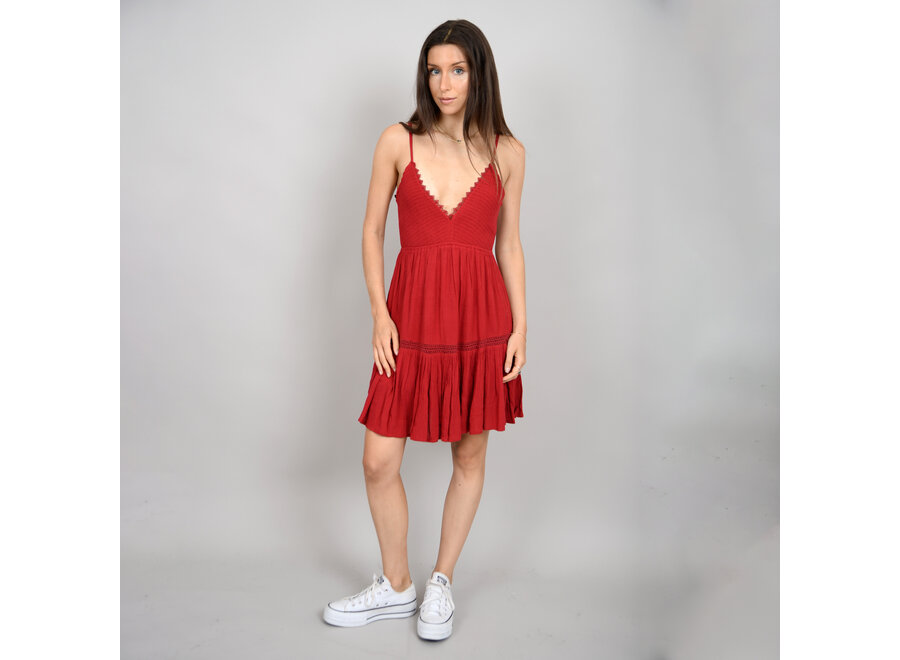 RD Style Sharyn Shirred Mini Dress