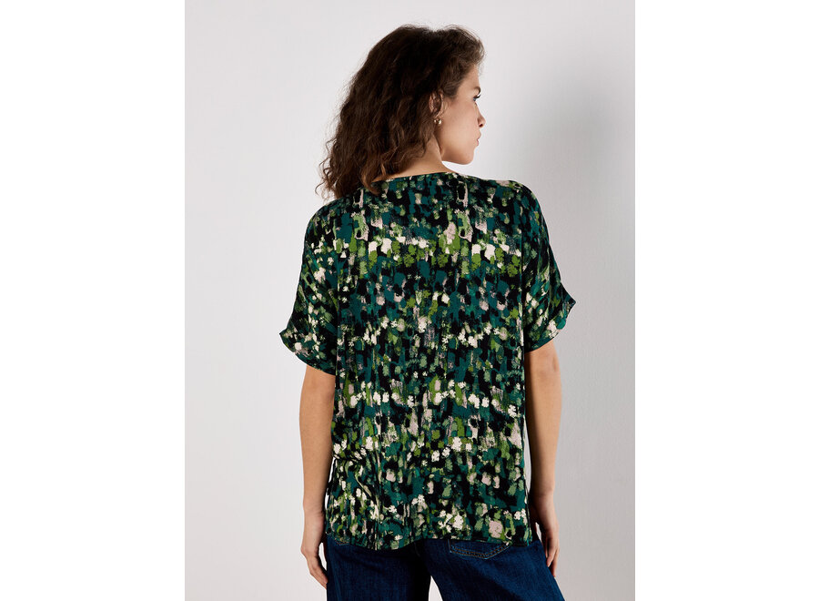 Apricot Brushstroke Top