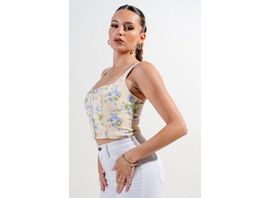 Privy Floral Corset Top