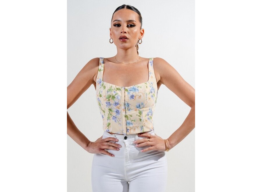 Privy Floral Corset Top
