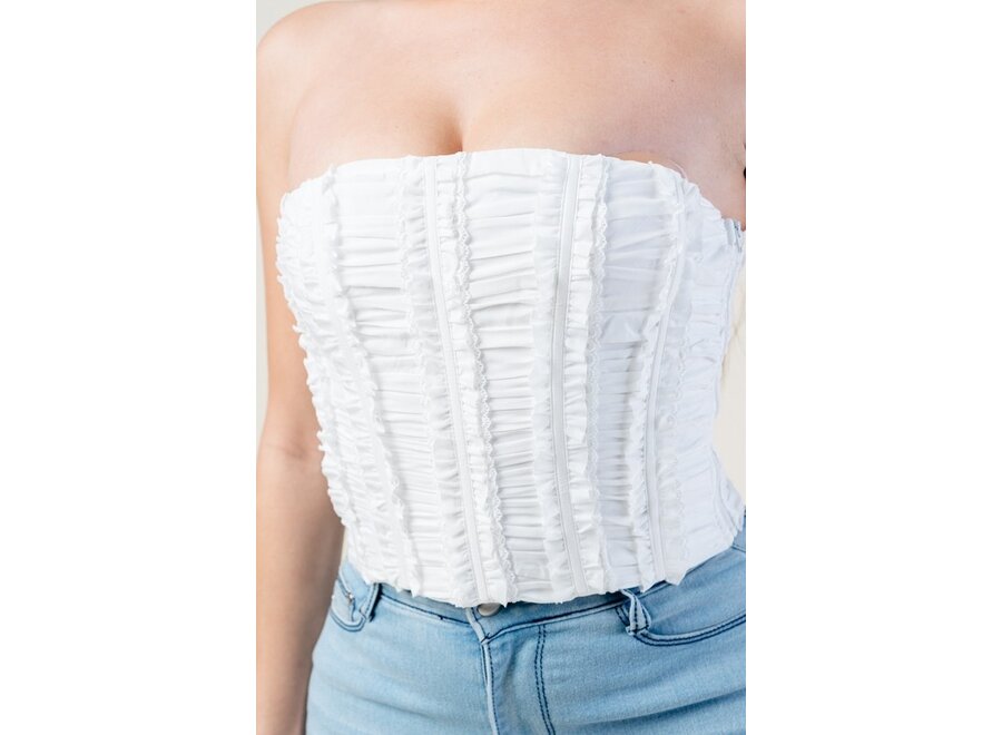 Privy Ruffle Corset Top