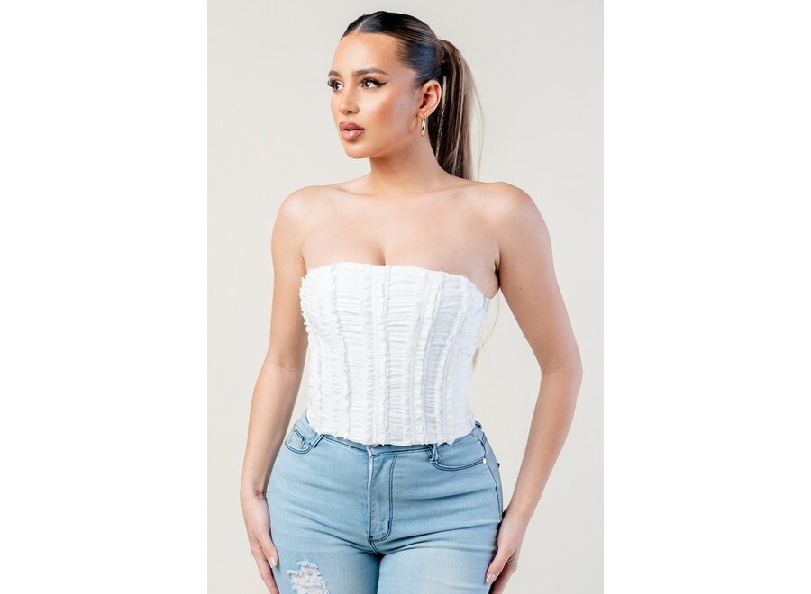 Privy Ruffle Corset Top