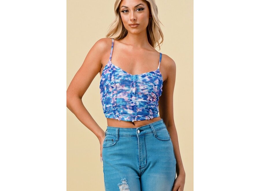 Privy Watercolour Mesh Top