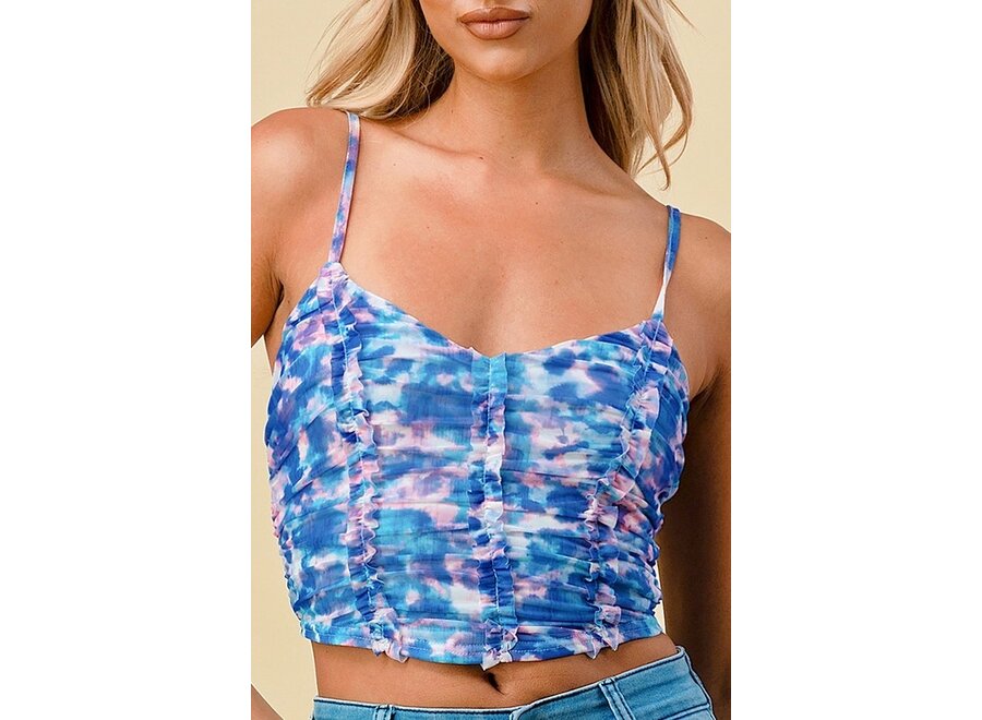 Privy Watercolour Mesh Top