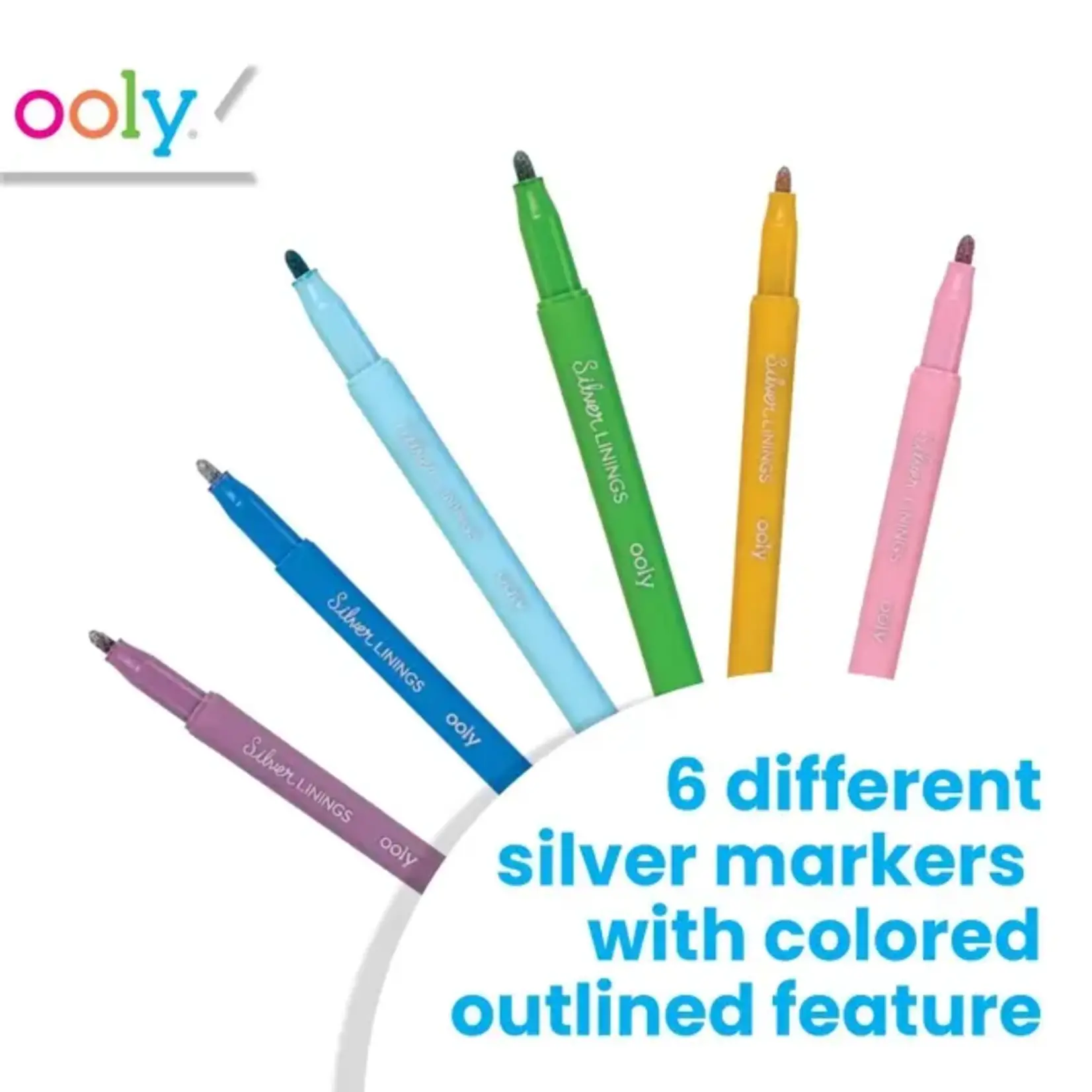 Ooly Silver Linings Outline Markers 6 pack