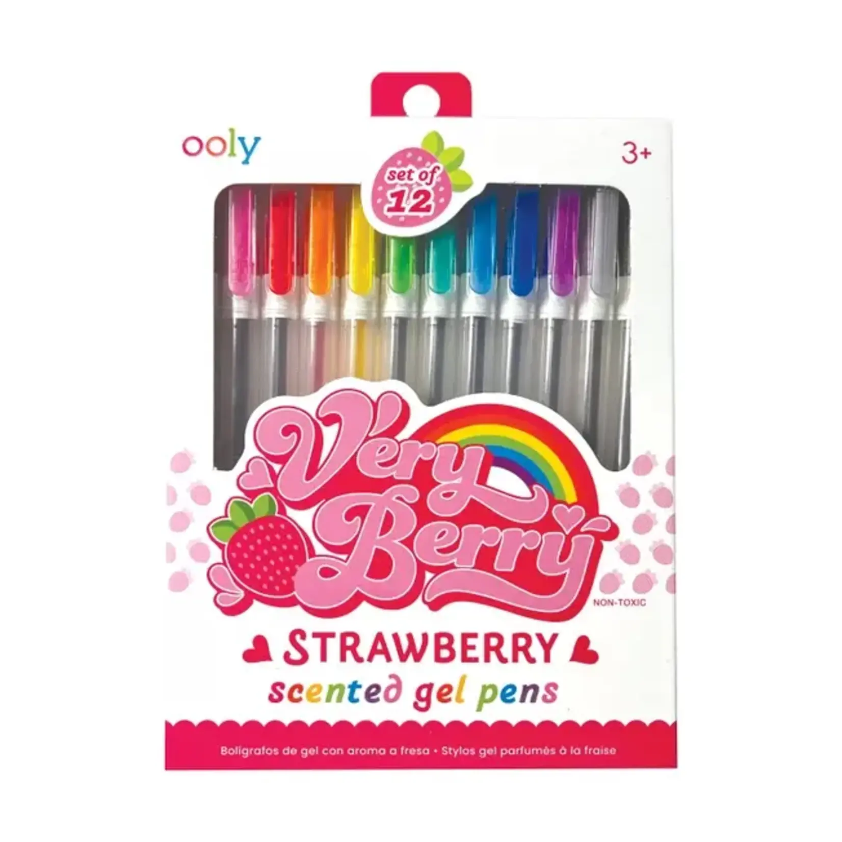 Ooly Very Berry Strawberry Scented Gel Pens 12 Pack