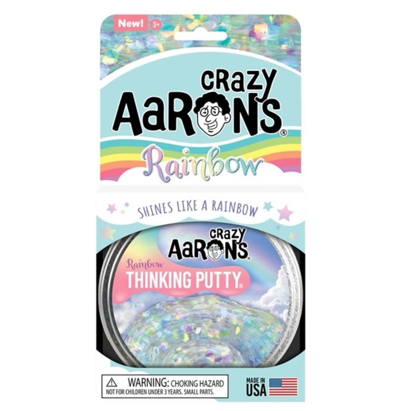 Crazy Aaron's Thinking Putty Rainbow Thinking Putty Tin