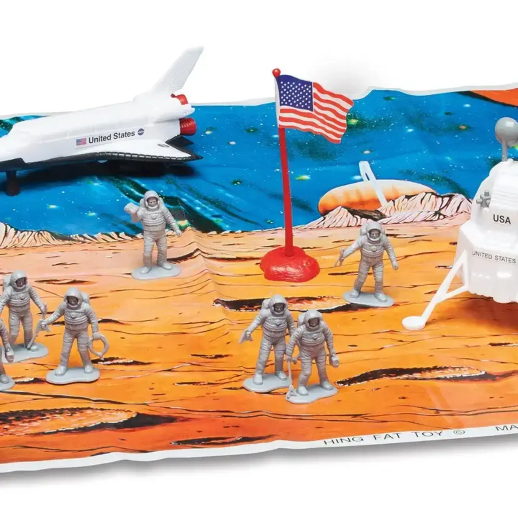 Space Playset with Mat 20 pcs