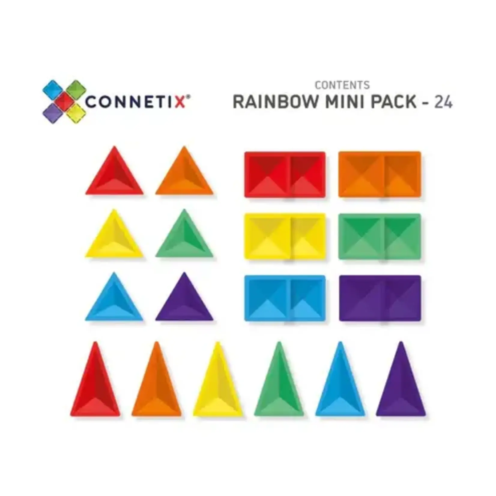 Connetix Tiles Connetix Rainbow Mini Pack 24 pc