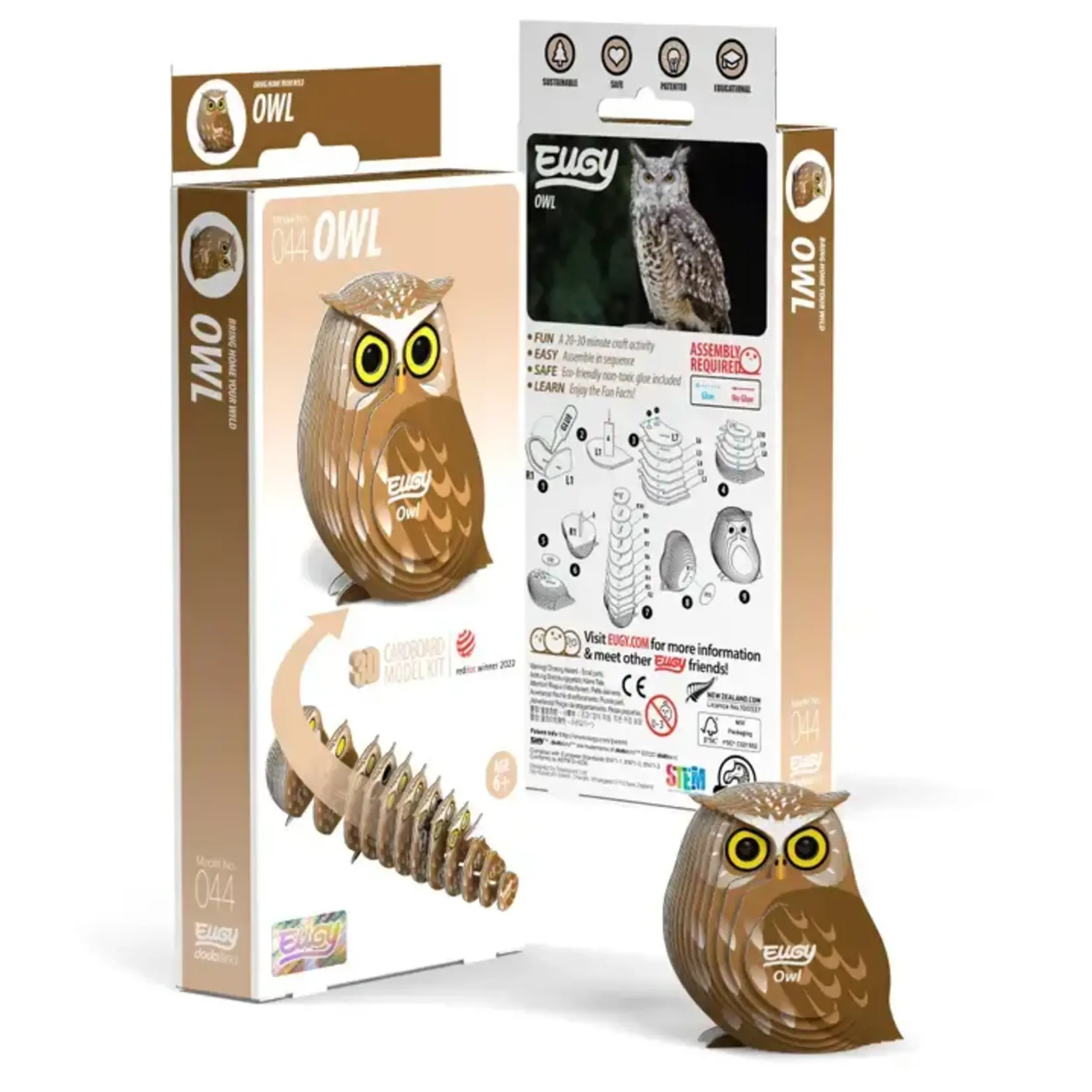 Safari Ltd Eugy - Owl 3D Puzzle