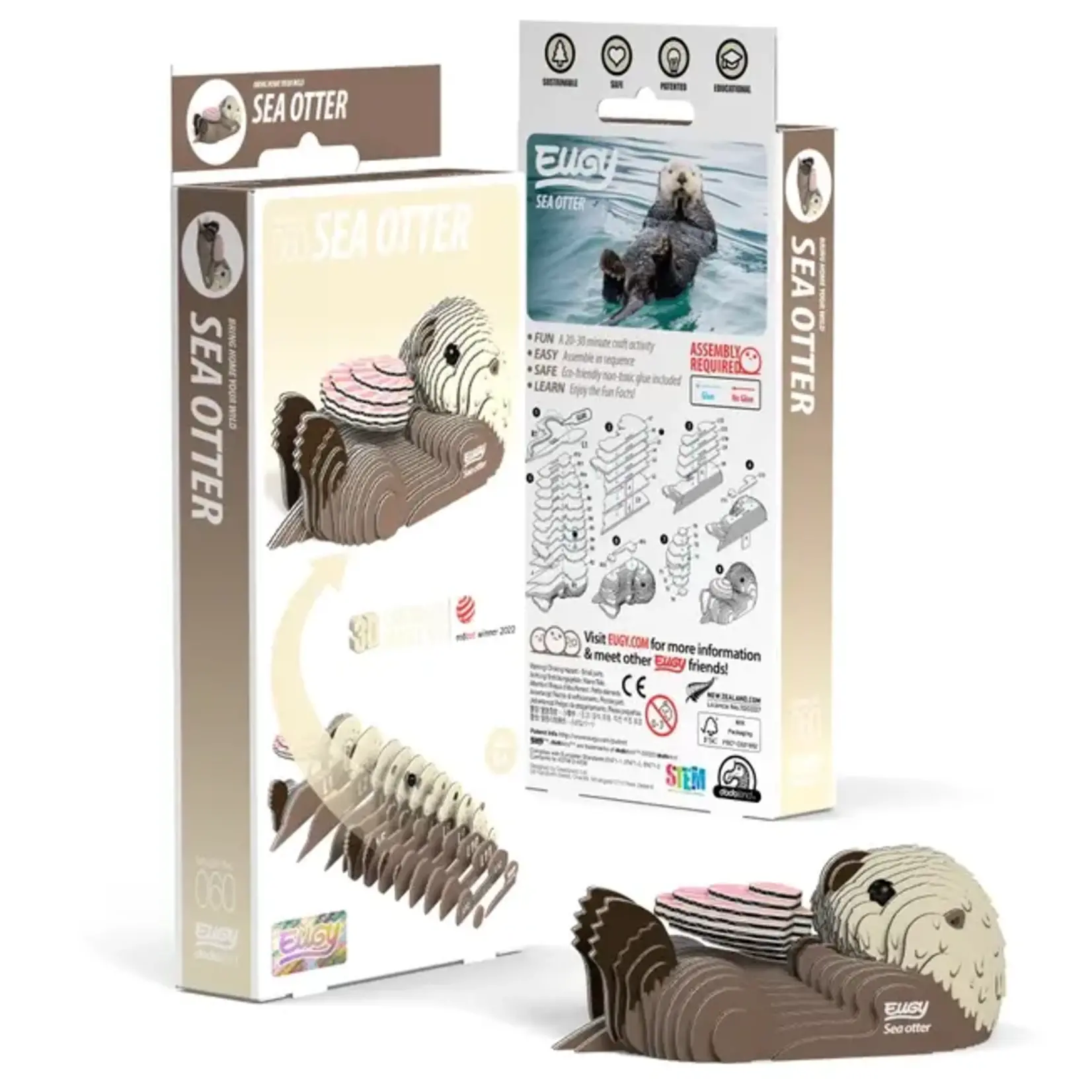Safari Ltd Eugy - Sea Otter 3D Puzzle