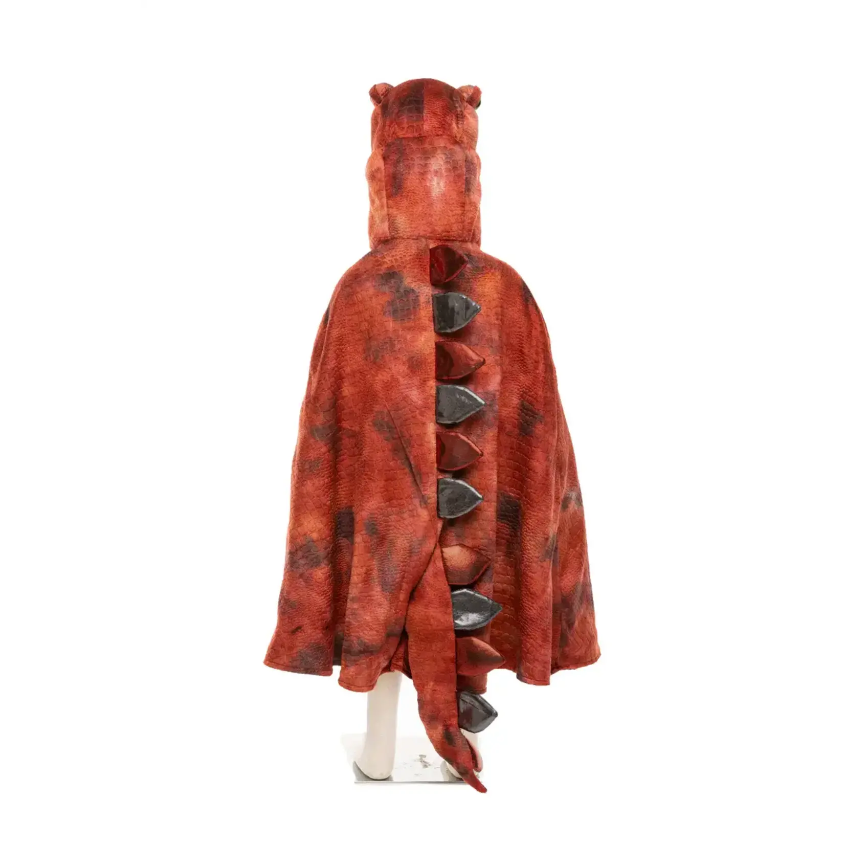 Great Pretenders Grandasaurus T-Rex Cape with Claws - Red/Black, Size 4-6