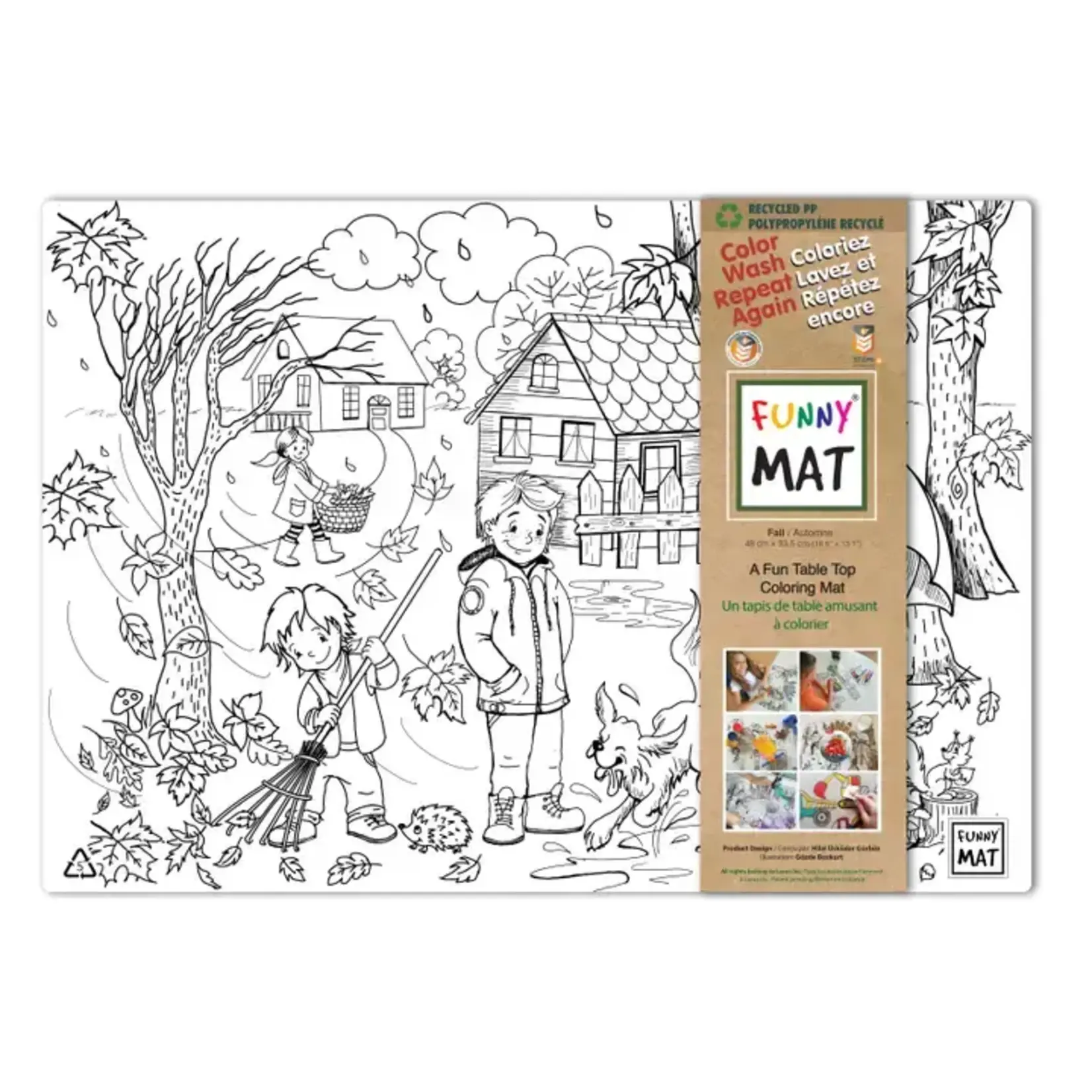 Funny Mat Table Top Coloring Mat (Detailed)