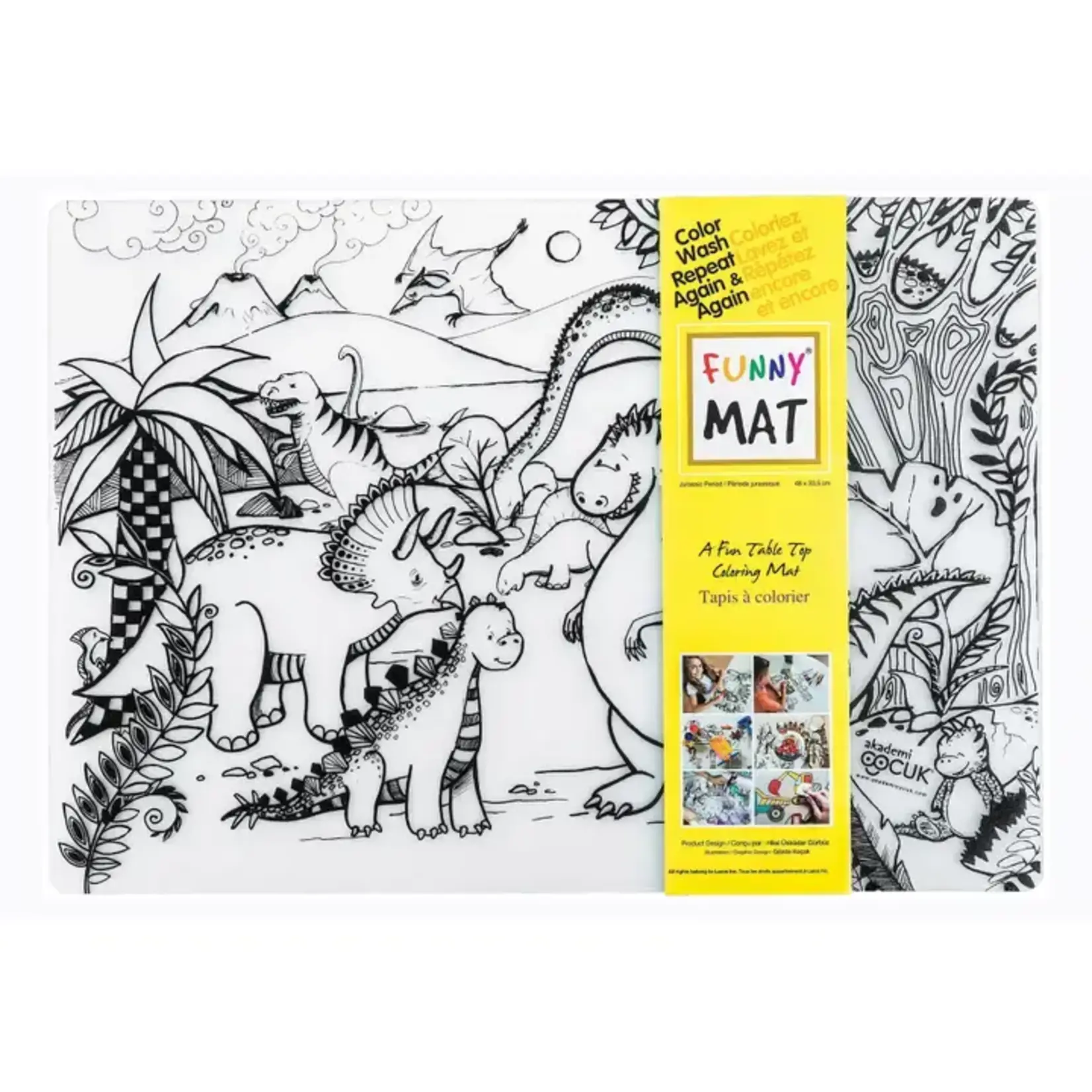 Funny Mat Table Top Coloring Mat (Detailed)