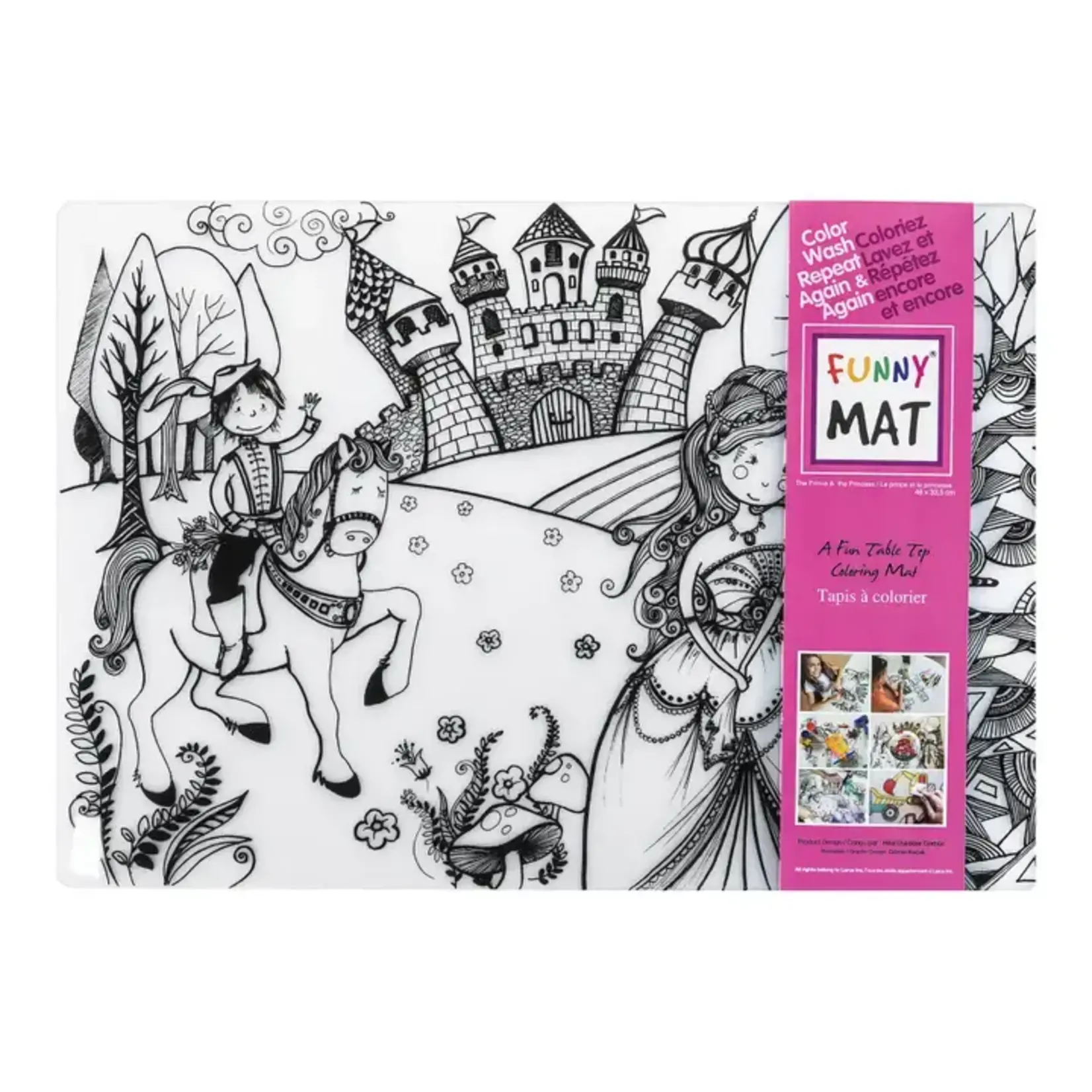 Funny Mat Table Top Coloring Mat (Detailed)