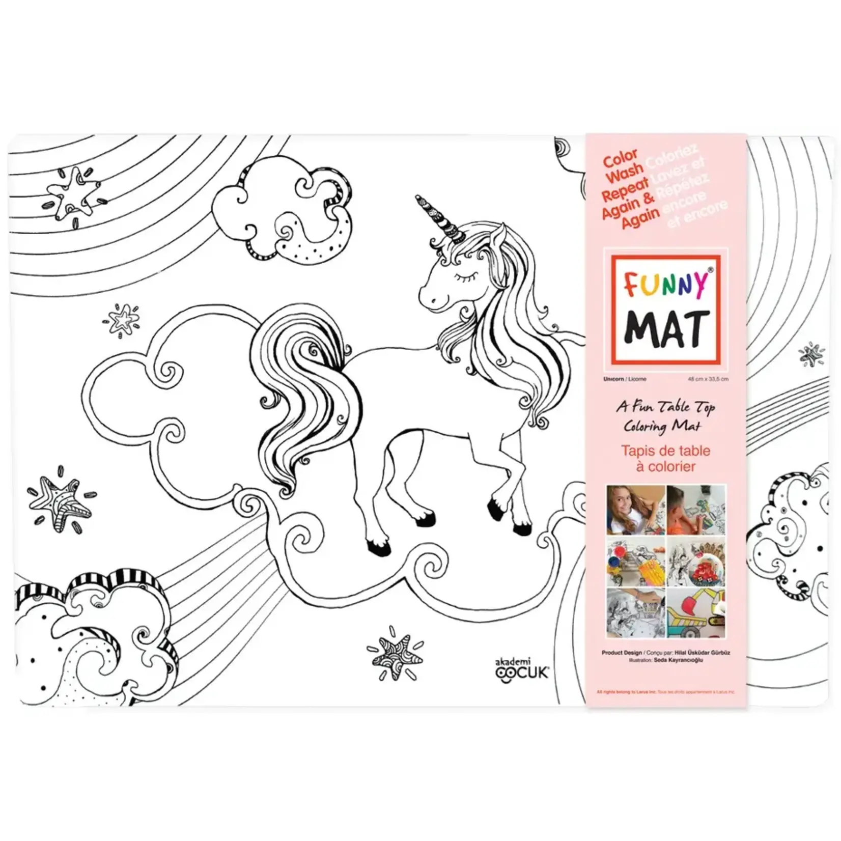 Funny Mat Table Top Coloring Mat (Beginner)