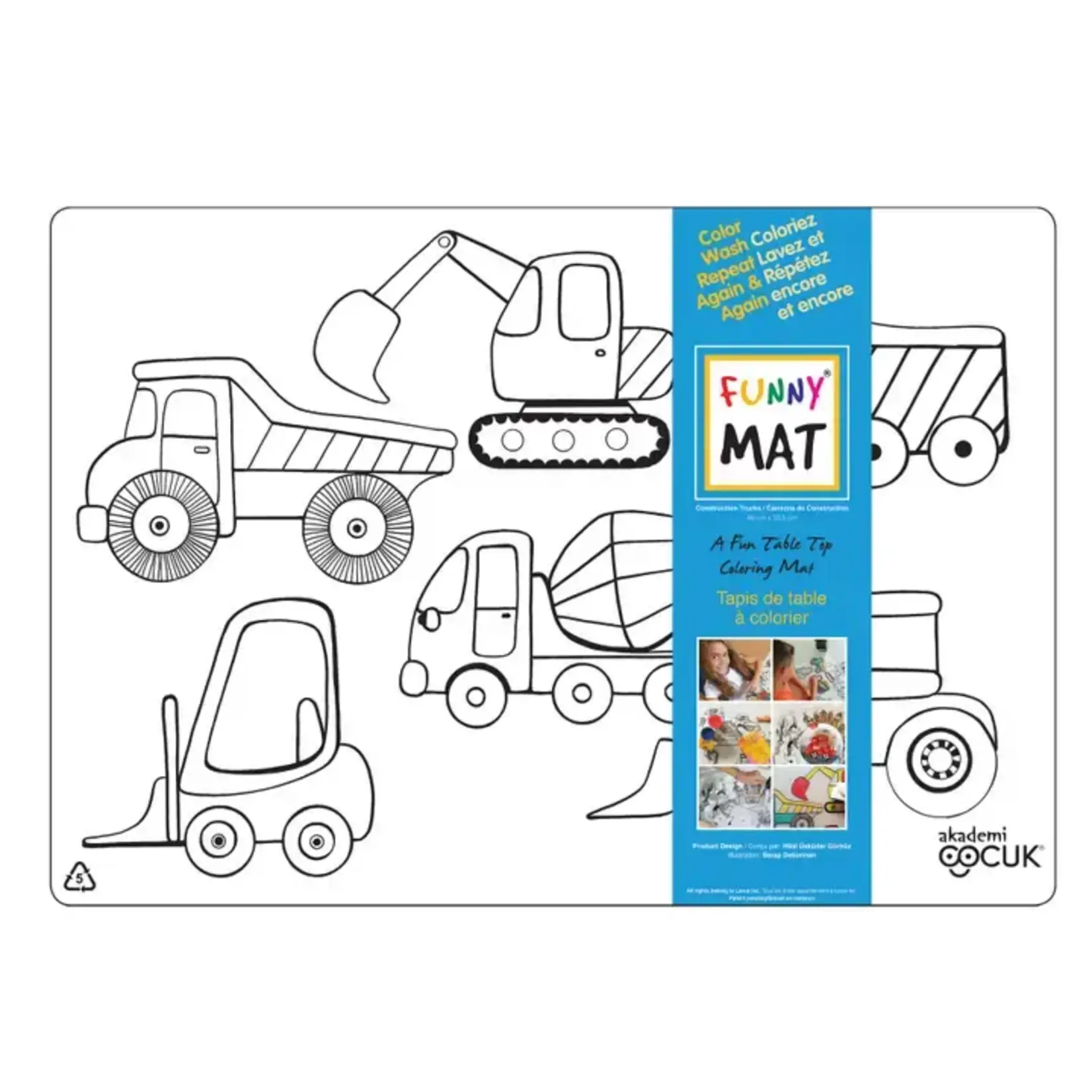 Funny Mat Table Top Coloring Mat (Beginner)