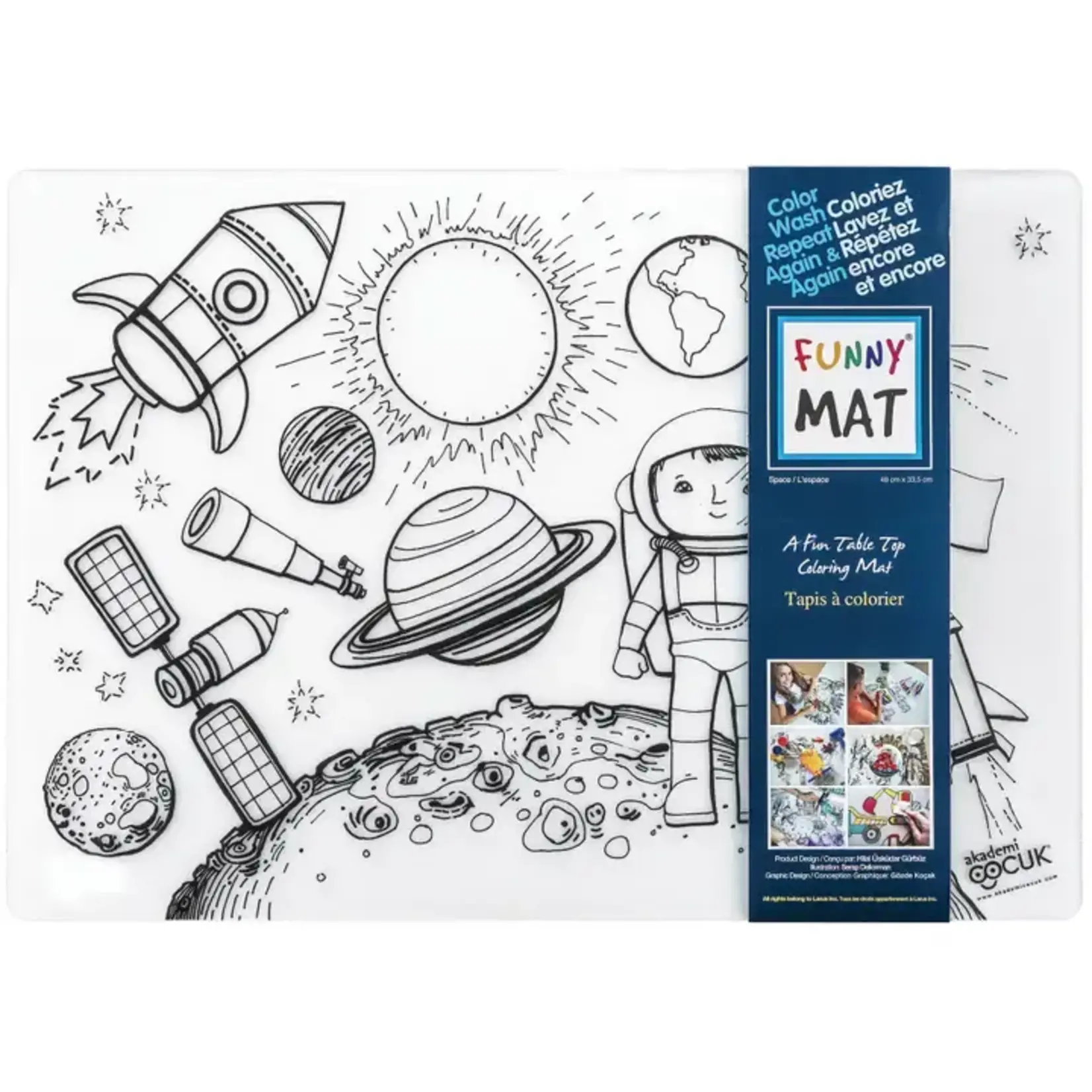 Funny Mat Table Top Coloring Mat (Beginner)