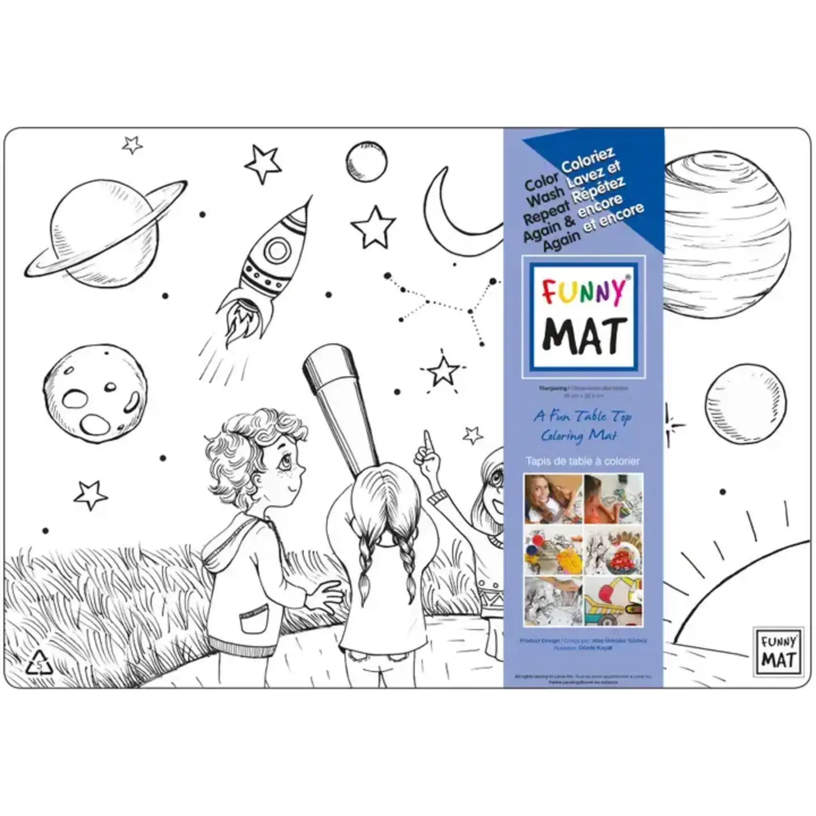 Funny Mat Table Top Coloring Mat (Beginner)