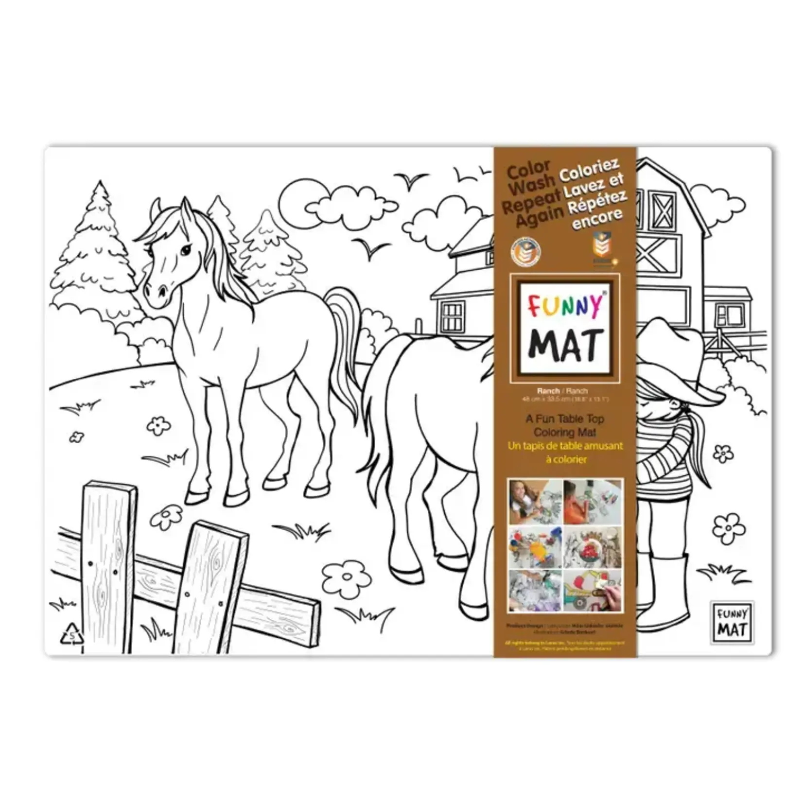 Funny Mat Table Top Coloring Mat (Beginner)