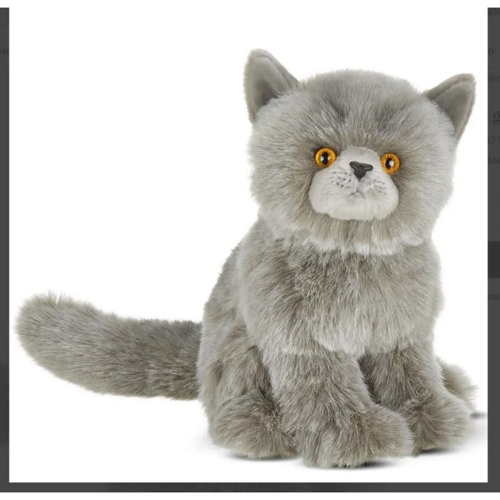 Bearington Gordie The Gray Persian Cat 10.5"