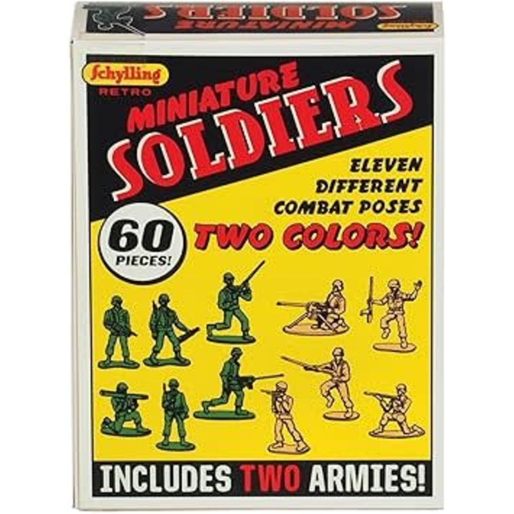 Schylling Retro Mini Soldier Army Men 60 Pack