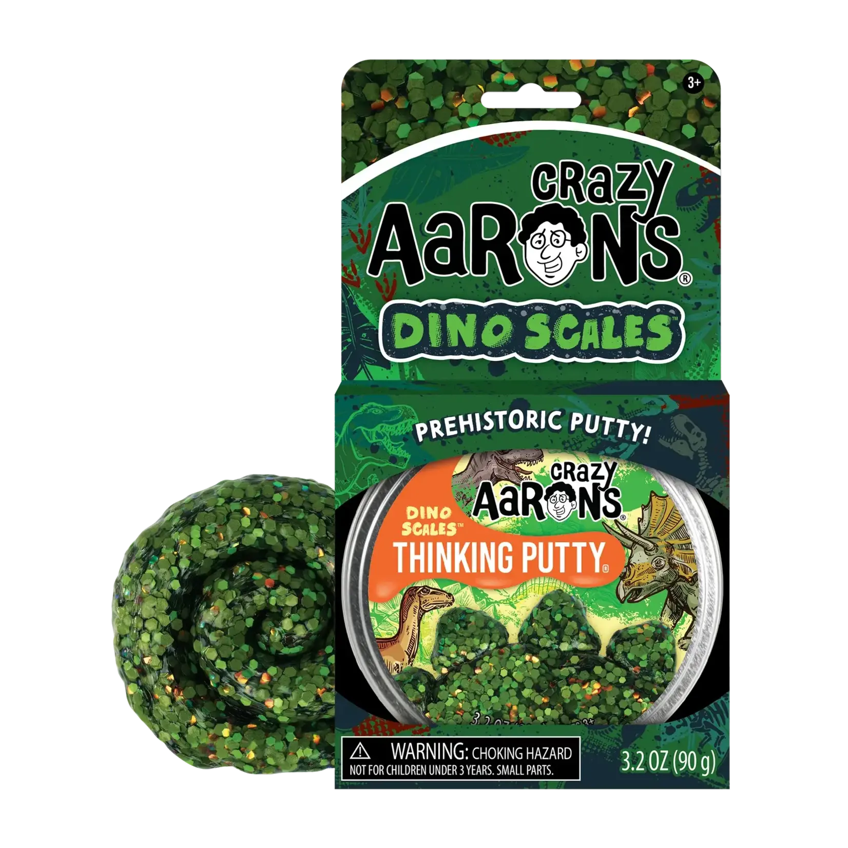 Crazy Aaron's Thinking Putty Dino Scales Thinking Putty Tin