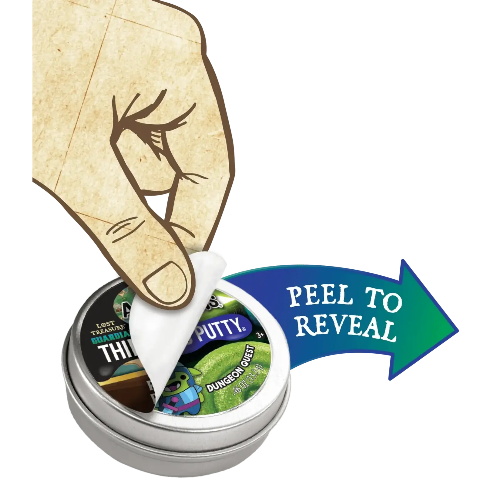 Crazy Aaron's Thinking Putty Mini Putty - Lost Treasure Guardians