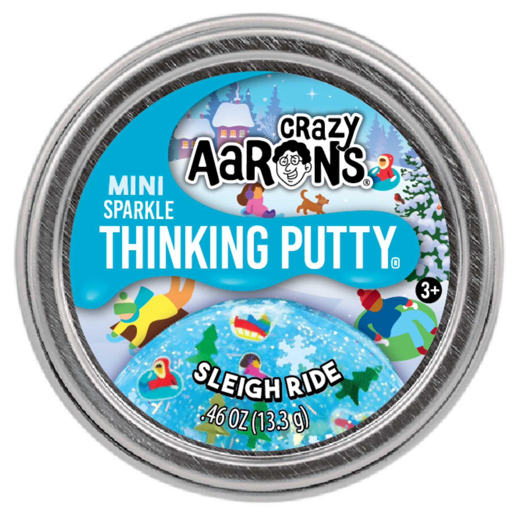 Crazy Aaron's Thinking Putty 2" Mini Putty Holiday Christmas Assortment