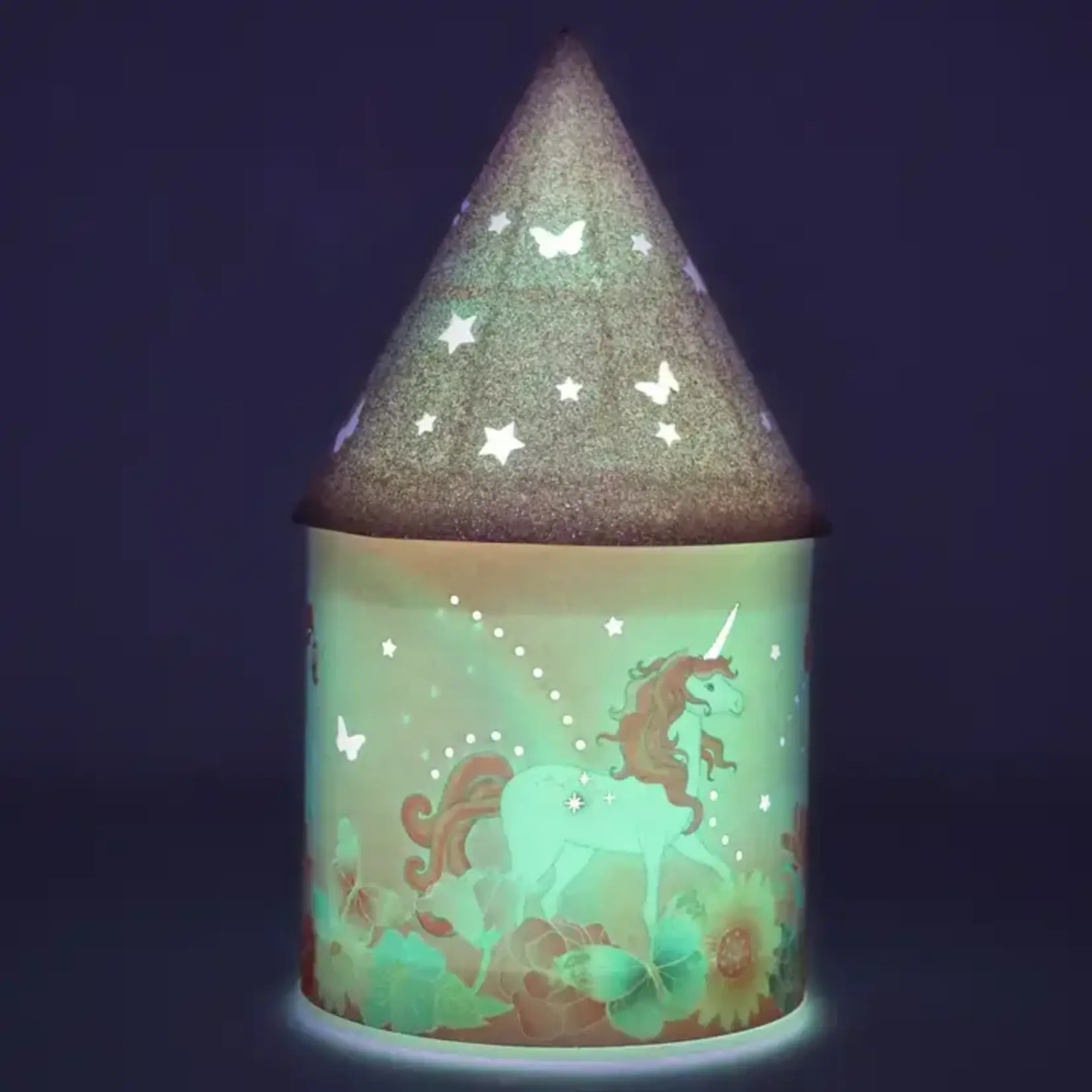 Pink Poppy Unicorn Butterfly Colour Changing Lantern