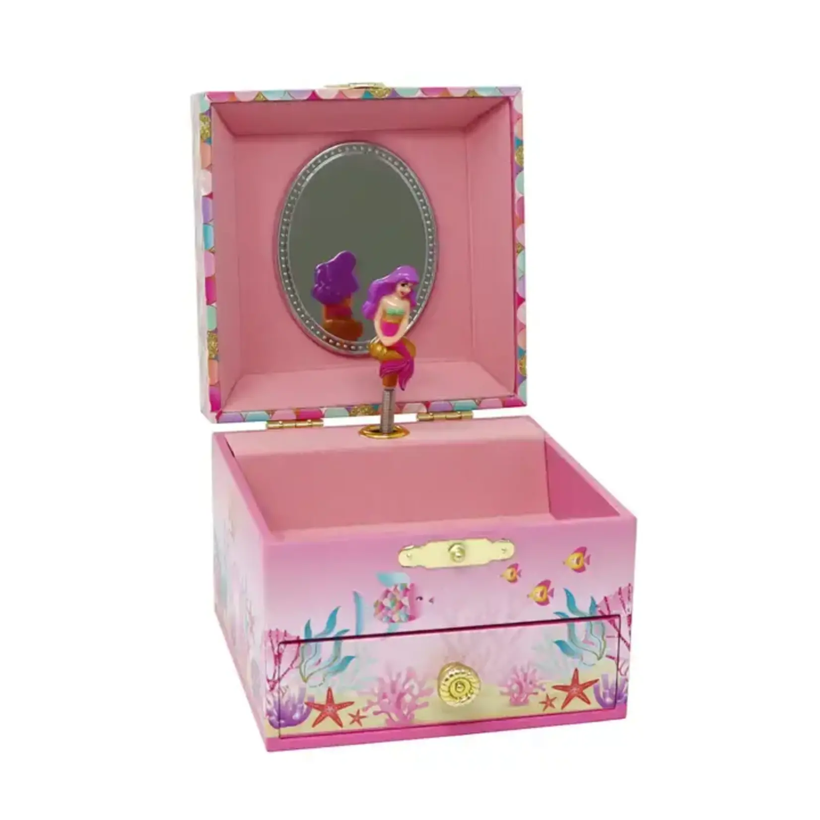 Pink Poppy Enchanted Mermaid Musical Jewelry Box - Small