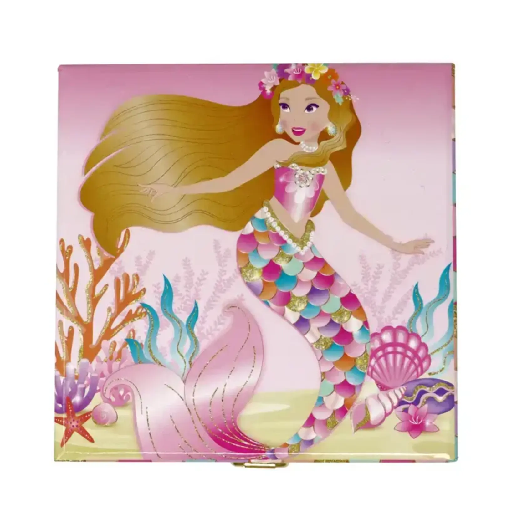 Pink Poppy Enchanted Mermaid Musical Jewelry Box - Small