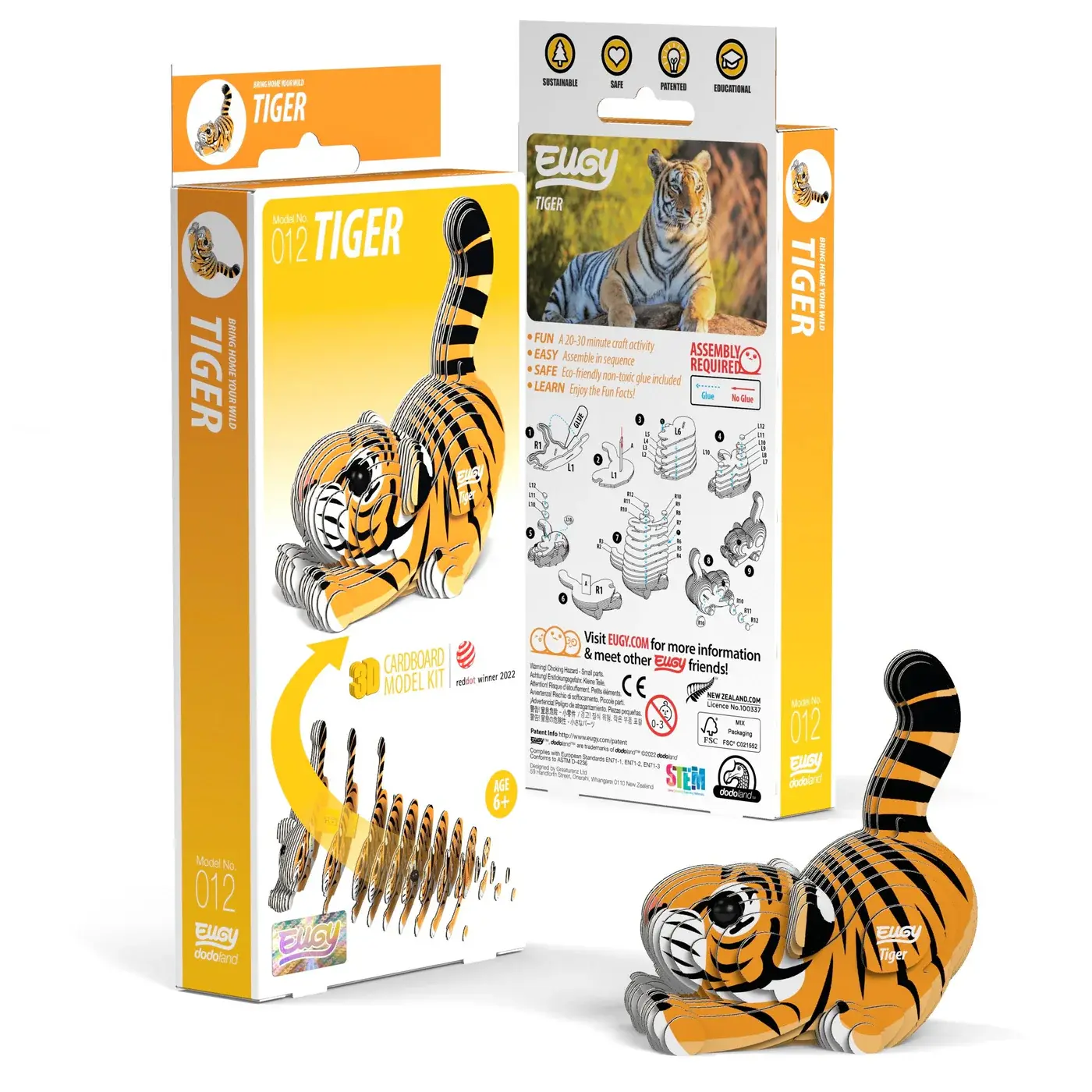 Eugy - Tiger 3D Puzzle