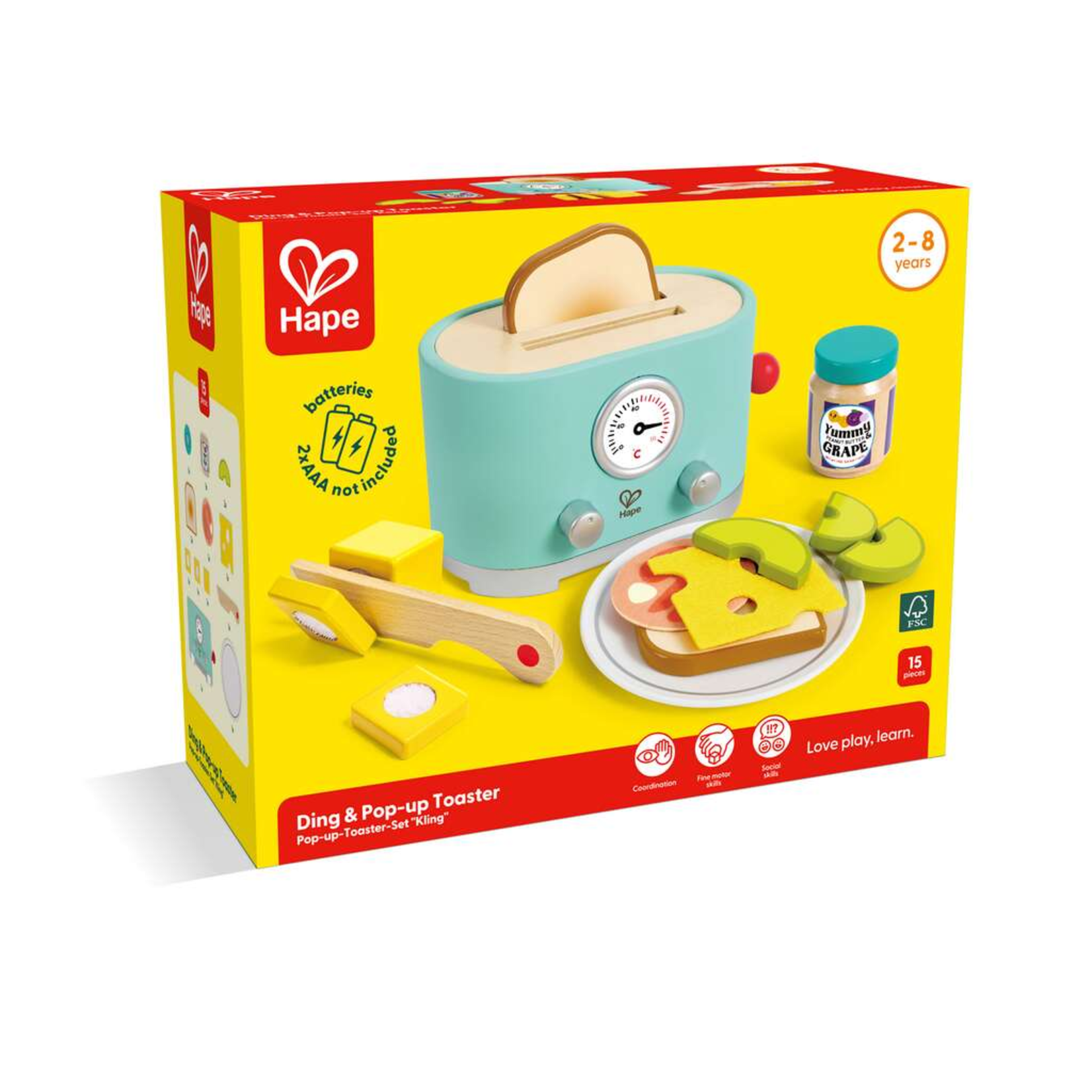 Hape Ding and Pop-Up Toaster