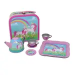 Pink Poppy Stardust Rainbow Unicorn Tea Set for 2