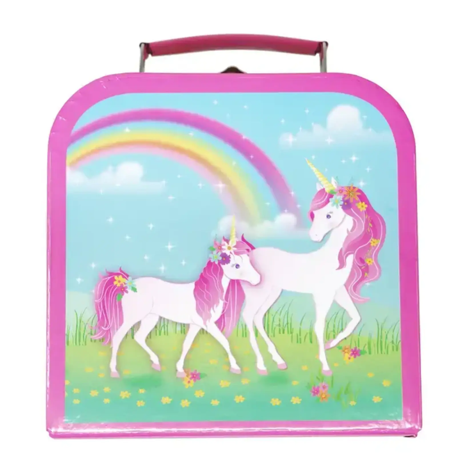 Pink Poppy Stardust Rainbow Unicorn Tea Set for 2