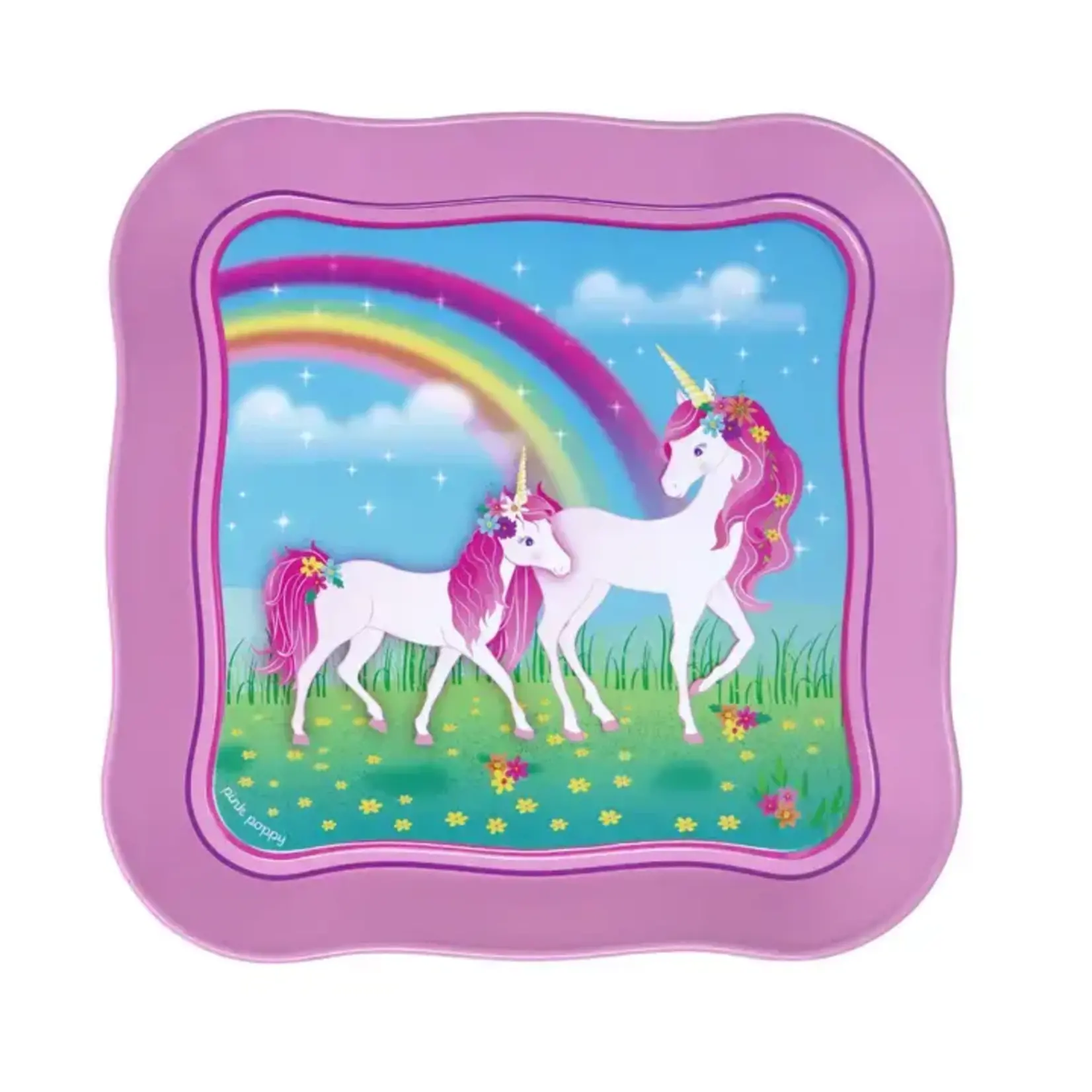 Pink Poppy Stardust Rainbow Unicorn Tea Set for 2