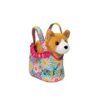Douglas Toys Sunny Smiles Sassy Sak w Corgi Dog