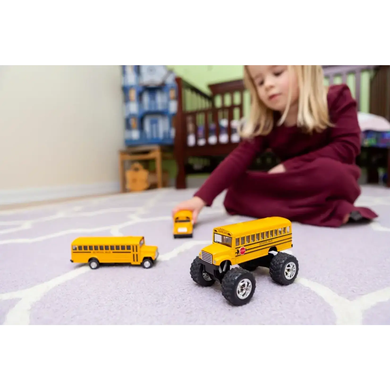 Toysmith Die-Cast Pullback Monster School Bus
