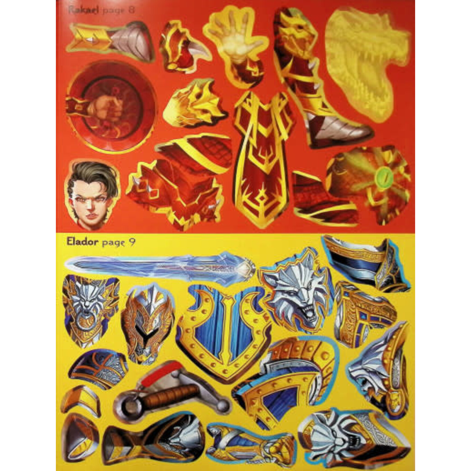 Usborne Build your Own Fantasy Warrior Sticker Book