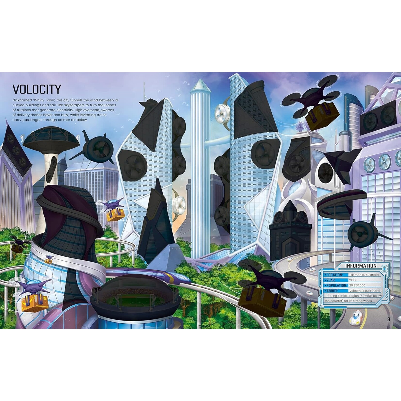 Usborne Build Your Own Futuristic Cities Sticker Book