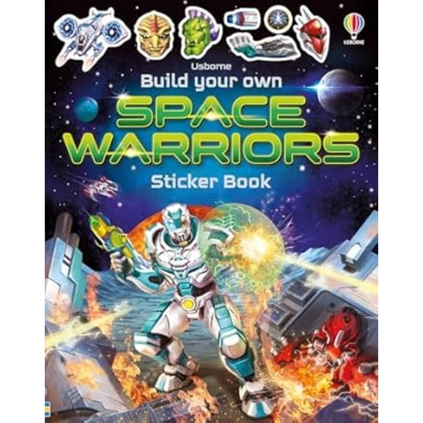 Usborne Build Your Own Space Warriors Sticker Book