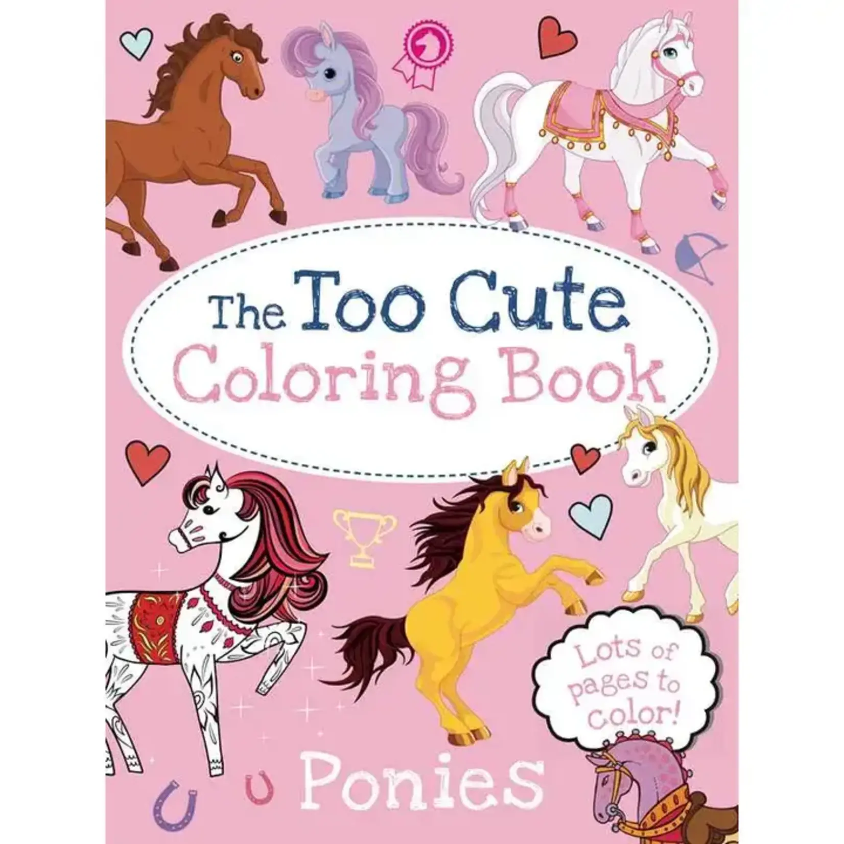 Simon and Schuster Too Cute Coloring Book: Ponies