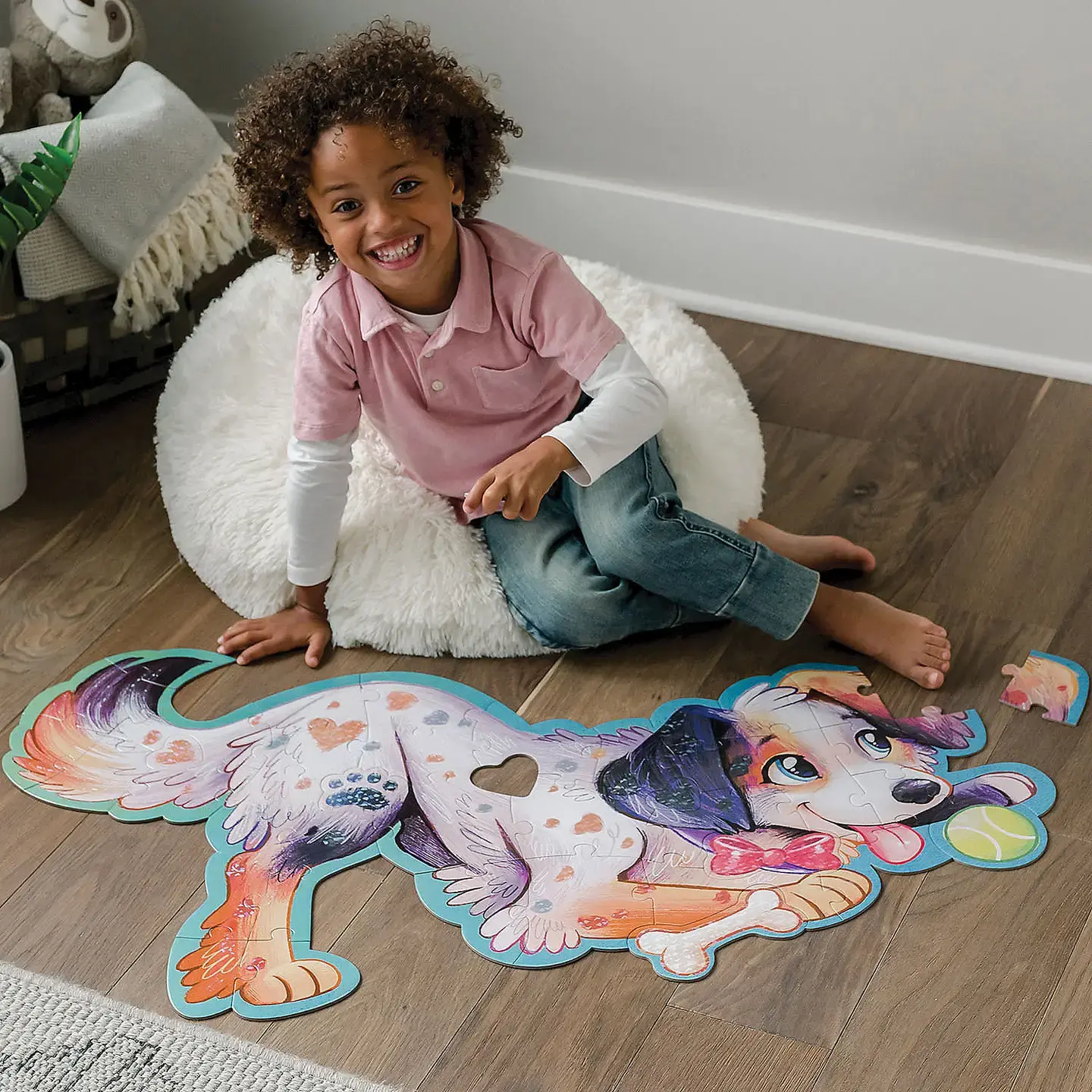 Playful Puppy Floor Puzzle 43 pieces