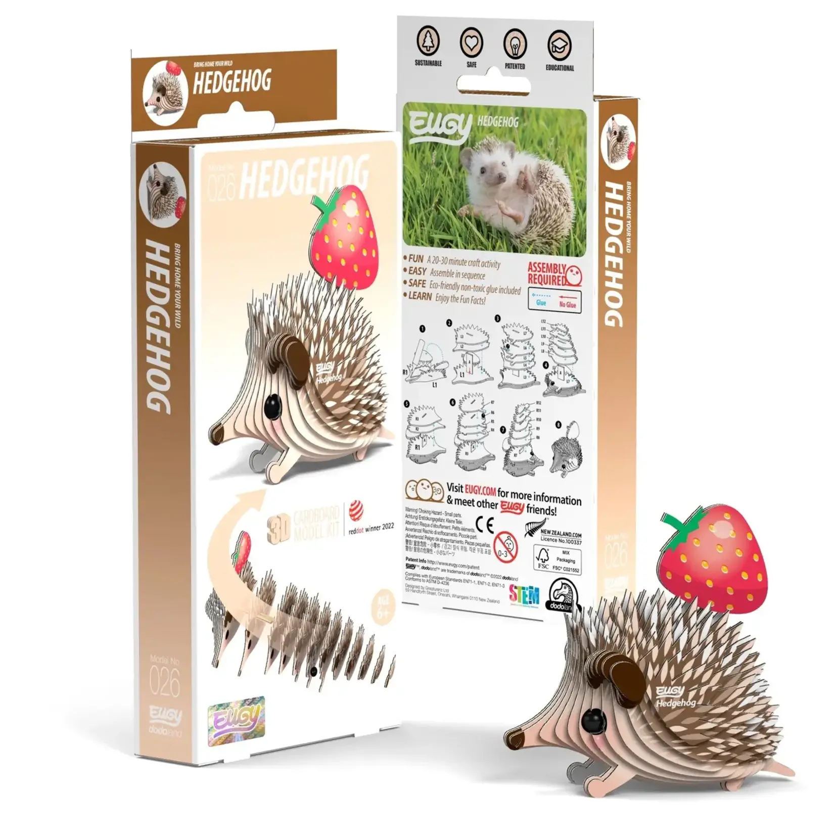 Safari Ltd Eugy - Hedgehog 3D Puzzle