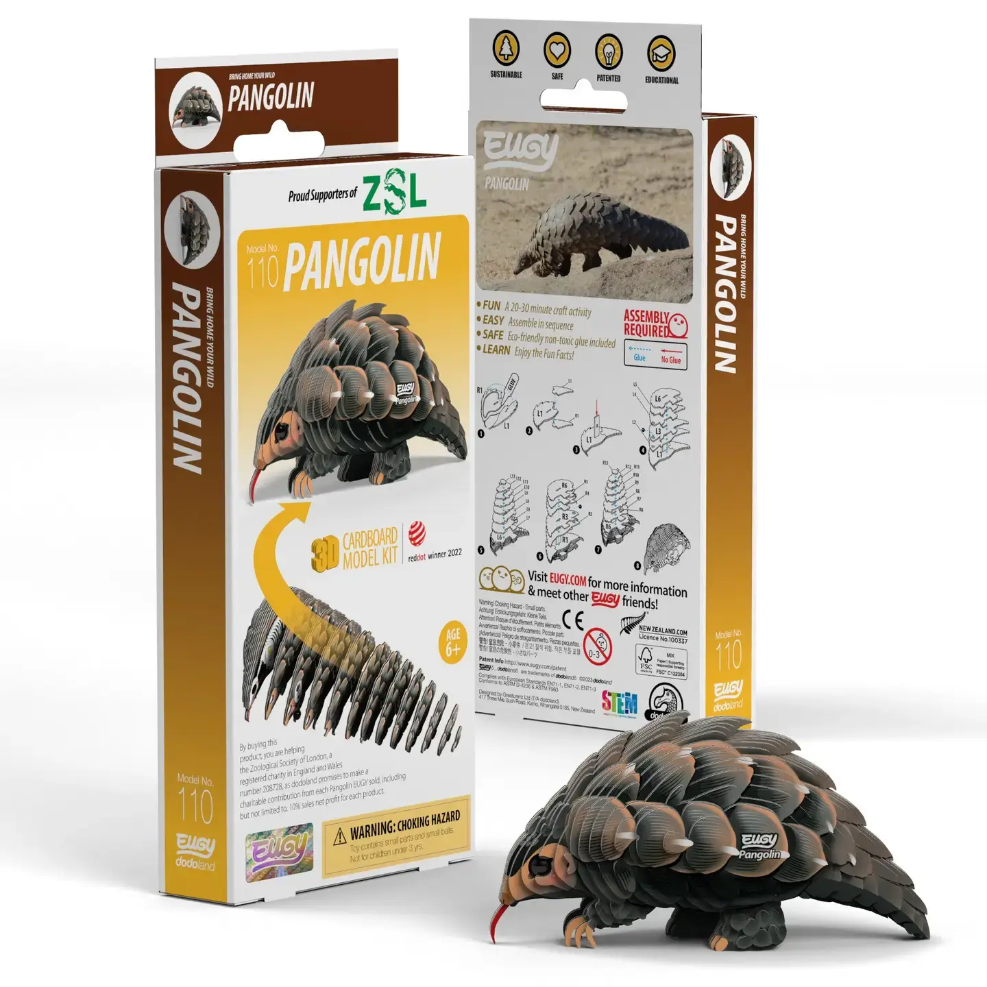 Eugy - Pangolin 3D Puzzle