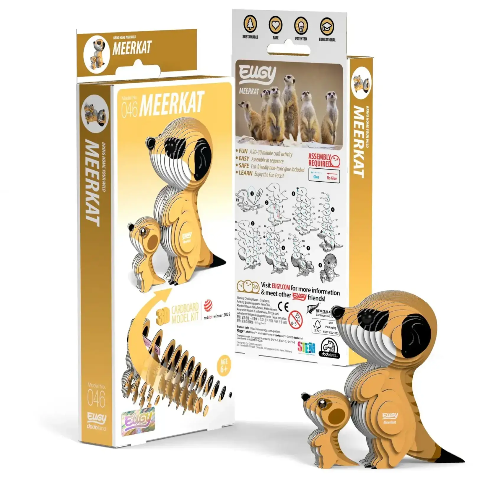 Safari Ltd Eugy - Meerkat 3D Puzzle