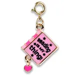 CHARM IT! Gold Book Charm