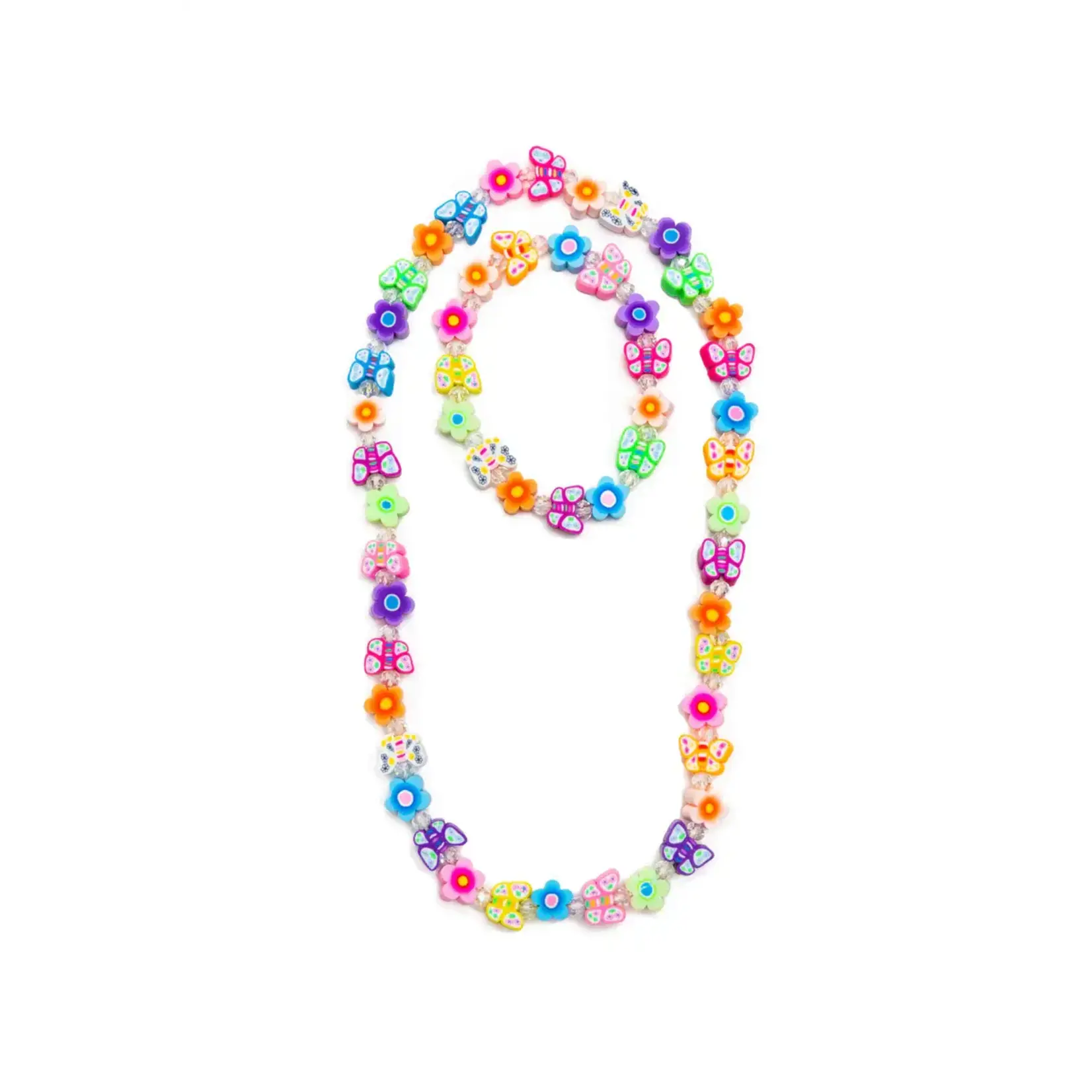 Great Pretenders Flutter Flowers Necklace & Bracelet Set