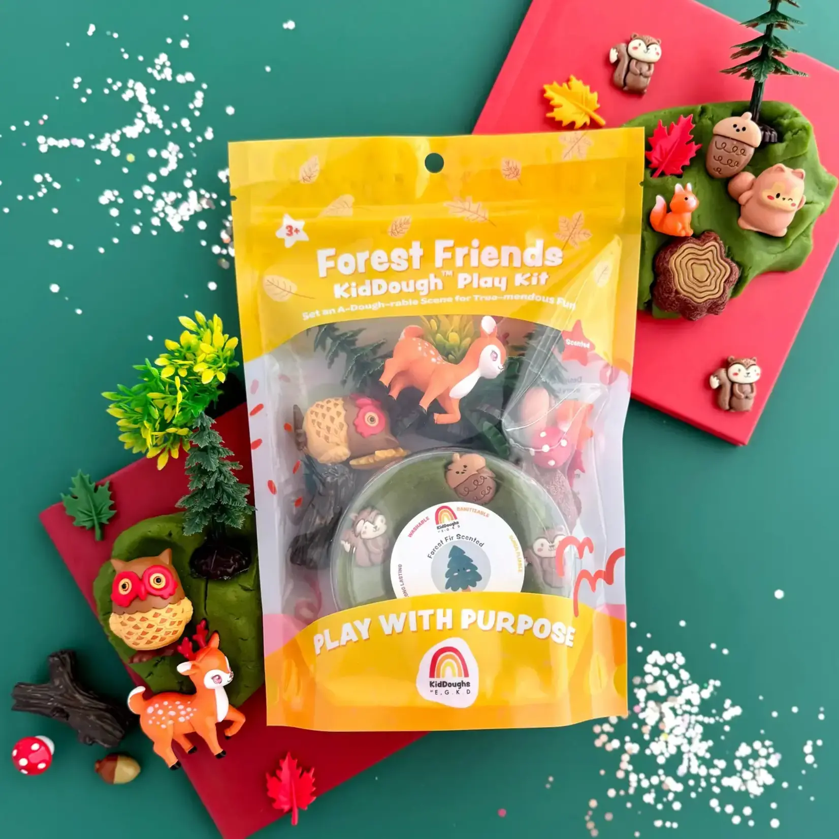 Earth Grown KidDoughs Forest Friends KidDough Play Kit